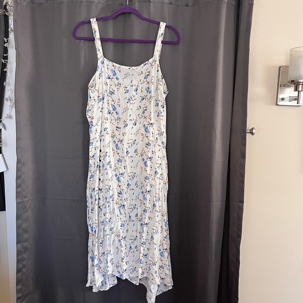 Mango floral midi dress